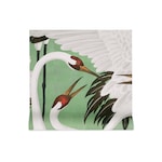 estampado de garzas verde 