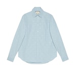 GG stripe fil coupé cotton shirt