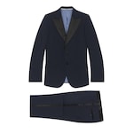 Fitted mohair wool tuxedo