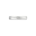 Diagonal Interlocking G thin ring