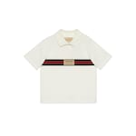 Polo pour bébé en coton avec bande Web