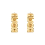 'GUCCI' letter hoop earrings