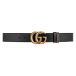 black/brown leather