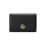 雪*桜様 GUCCI 名刺入れ カードケース ブルー 日本限定 ダブルG カードケース（名刺入れ） ・ブラック レザー