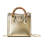 metallic gold leather