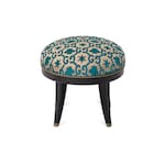 velluto jacquard blu