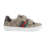 tessuto GG Supreme beige ed ebano