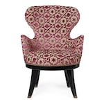 velluto jacquard bordeaux