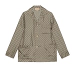 Camicia in seta con stampa GG
