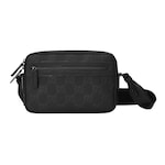 Rubber-effect small crossbody bag