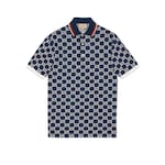 GG cotton jersey jacquard polo shirt