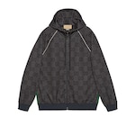Giacca Jumbo GG con zip e nastro Web