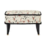 ivory and black fabric