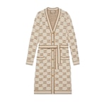 Cárdigan de jacquard rizado de lana con GG