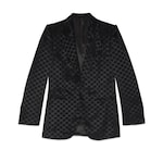 GG cotton viscose formal jacket in black | GUCCI® US
