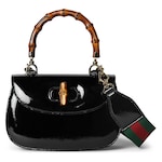black patent leather