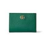 ダブルG 二つ折りウォレット ・グリーン レザー | GUCCI公式