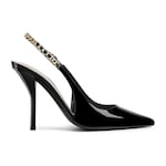 black patent leather