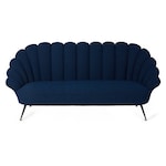 bouclé blu scuro