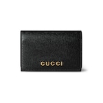 Card case with Gucci script