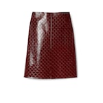 GG embossed mid-length skirt