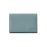 pastel blue leather