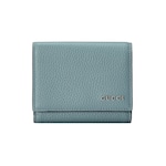 pastel blue leather