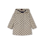 Baby GG canvas hooded zip jacket