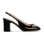 black patent leather