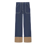 GG cuff denim pant 