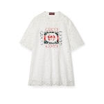 Oberteil aus Gucci Baumwollspitze mit Blumen-Motiv