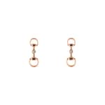 18k Horsebit diamond earrings