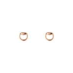 18k Horsebit diamond stud earrings