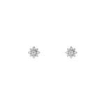 Gucci Flora 18k diamond stud earrings