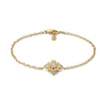 Bracciale a catena Gucci Flora con diamanti 18 carati