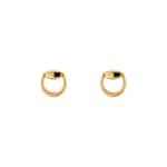 18k Horsebit stud earrings