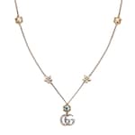 Double G necklace with crystals