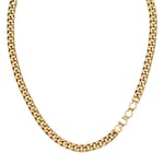 Collana a catena con scritta Gucci