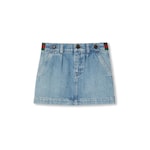 Minijupe pour enfant en denim avec bande Web