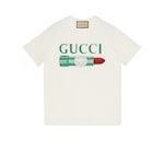Gucci lipstick print print cotton T-shirt