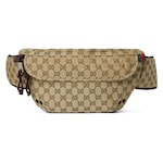 beige and dark brown GG canvas