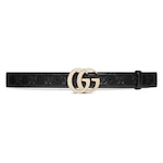 black GG leather