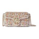 ivory and multicolour tweed