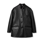GG embossed leather jacket