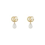Pendientes largos GG Marmont con perla