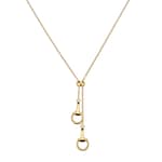 18k Horsebit pendant necklace
