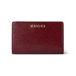 Card case wallet with Gucci script