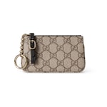 beige and dark brown fabric