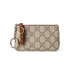 beige and dark brown fabric