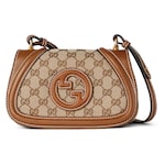 beige and dark brown GG canvas
